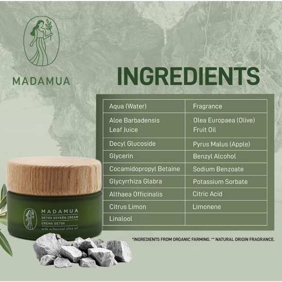 🌿 MADAMUA Detox Antioxidant Facial Moisturizer // Valencia, Spain ~ NIB! - Picture 4 of 10